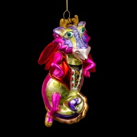 Украшение ErichKrause Decor Дракоша - Звезда Востока 14см, стекло