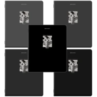 Тетради ДЭК А5 48 л. КОМПЛЕКТ 5 шт. BRAUBERG, скоба, клетка, SoftTouch, "PURPOSE", 404914