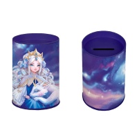 Копилка-подставка для канцелярских принадлежностей металл "Принцесса с драконом" 10,4*7,5*7,5см