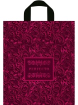 Пакет 35*31см (95мк) с петлевой ручкой "Перфекто Лилу" ПВД