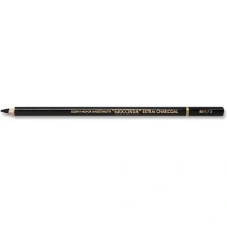 Карандаш угольный KOH-I-NOOR, 1шт., "Gioconda" EXTRA, черный, B, 8811002003KS