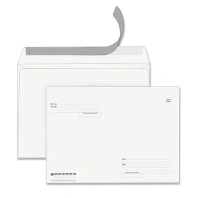 Конверты С4 (229х324мм), отрывная лента, "Куда-Кому", 100г/м2, КОМПЛЕКТ 500шт, STAFF, 118667