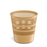 Корзина для бумаг сетчатая пластиковая ErichKrause® Powder, 12л, бежевая Корзина для бумаг сетчатая пластиковая ErichKrause® Powder, 12л, бежевая