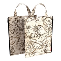 Папка текстильная на молнии, вертикальная ErichKrause® с ручкой Astronomy, A4