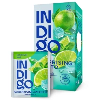 Чай INDIGO "Лайм-мята" зеленый, 24 пакетика в конвертах по 1,7 г, HERB0077