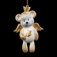 Украшение ErichKrause Decor Мишка-ангел золотой 8см