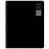 Тетради ДЭК А5 96 л. КОМПЛЕКТ 4 шт., BRAUBERG, гребень, клетка, 80 г/м2, SoftTouch, "Black Classic", 405581