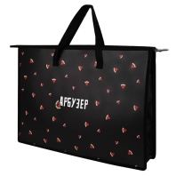 Папка А3 (450*330*90) с ручками, молния, пластик "Арбузер"