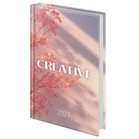 Ежедневник датированный 2027 145х215 мм, А5, STAFF, ламинированная обложка, "Creative", 117802