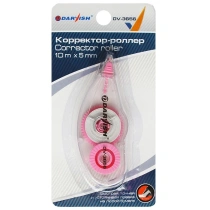 Корректирующая лента в роллере "Darvish" 5мм*6м в блистере|Оф|020749|DV-3656