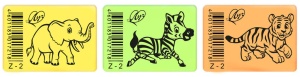 Ластик  Луч " ZOO "Z2 35*25*8 мм, флуоресцентный, ассорти