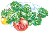Плакат фигурный 23*22см "Ветка еловая с шишками" двухсторонний