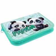 Пенал 1 отд. (190*130*27) молния, лам.картон "Панды малыши"