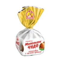 Конфеты СЛАВЯНКА "Маленькое чудо" с кокосовым вкусом и цельным орехом 1000 г, 12205