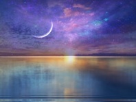 Холст с красками 30х40 см по номерам (в коробке) (30цв.) Месяц над водой (Арт.Х-4186)|РЫ|Х-4186