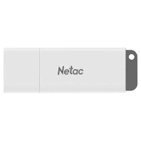 Флеш-диск 32GB NETAC U185, USB 2.0, белый, NT03U185N-032G-20WH