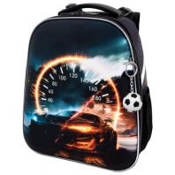 Ранец BRAUBERG UP, 2 отделения, с брелоком, "Speedometer", 36х28х15 см, 274666 Ранец BRAUBERG UP, 2 отделения, с брелоком, "Speedometer", 36х28х15 см, 274666