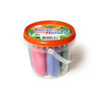 Тесто для лепки  8 цв.25гр + 2 формочки ТМ "Ляпсик" 3+