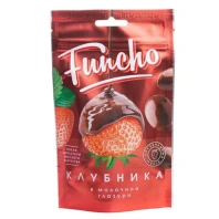 Клубника в молочной глазури FUNCHO, 100 г, 26605 Клубника в молочной глазури FUNCHO, 100 г, 26605
