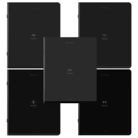 Тетради ДЭК А5 48 л. КОМПЛЕКТ 5 шт. BRAUBERG скоба, клетка, SoftTouch, "Ритм", 404915