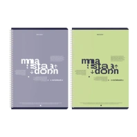 Тетради ДЭК А4 96 л. КОМПЛЕКТ 2 шт. BRAUBERG гребень, клетка, TWIN-лак, "Моноколор_2", 404876