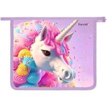 Папка для тетрадей А5 на молнии "Волшебный единорог"|Оф|056075|DV-14014-14