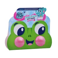 Бомбочки для ванн "ELLYFUN Зверюшки" Лягушонок 2шт, розовый 90гр