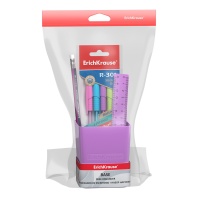 Набор настольный пластиковый ErichKrause Base, Candy, фиолетовый