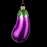 Украшение ErichKrause Decor Баклажан 10см, стекло