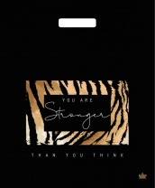 Пакет 45*38см (60мк) с вырубной укрепл. ручкой "Сила" Ламинат