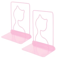 Подставка-ограничитель для книг (2шт в комплекте) металлическая ассорти 13,8*10*17см|Оф|038696|DV-13152