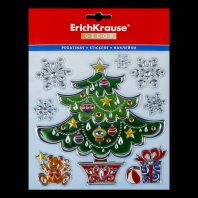 Набор наклеек ErichKrause Decor Нарядная елка 18х23см