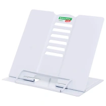 Подставка для книг и учебников BRAUBERG KIDS mini "White", регулируемый угол наклона, металлическая, 238973