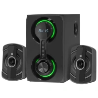 Колонки компьютерные DEFENDER Eclipse, 2.1, 40 Вт, Bluetooth, FM, USB, SD, AUX, черные, 65593 Колонки компьютерные DEFENDER Eclipse, 2.1, 40 Вт, Bluetooth, FM, USB, SD, AUX, черные, 65593