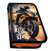 Пенал 1отдел. 190*115мм Крутой байкер|Оф|055049|ПО-02 Крутой байкер