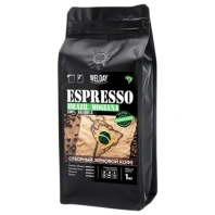 Кофе в зернах WELDAY (ВЭЛДЭЙ) "ESPRESSO БРАЗИЛИЯ МОЖИАНА" 1 кг, арабика 100%, код1с Кофе в зернах WELDAY (ВЭЛДЭЙ) "ESPRESSO БРАЗИЛИЯ МОЖИАНА" 1 кг, арабика 100%, код1с