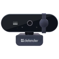 Веб-камера DEFENDER G-lens 2590 QHD, 3.7 Мп, микрофон, USB 2.0, регулируемый крепеж, черная, 63113 Веб-камера DEFENDER G-lens 2590 QHD, 3.7 Мп, микрофон, USB 2.0, регулируемый крепеж, черная, 63113