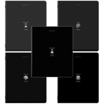 Тетради ДЭК А5 48 л. КОМПЛЕКТ 5 шт., BRAUBERG, скоба, клетка, SoftTouch, "PIXEL", 404922