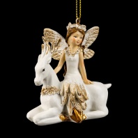 Украшение ErichKrause Decor Фея на олене золотая 7.5см