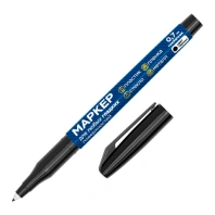 Маркер для любых гладких поверхностей, пленок, стекла, металла, ЧЕРНЫЙ OHP-70, строительный, тонкий наконечник 0,7 мм, RABBITEX, 152658