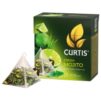 Чай CURTIS "Fresh Mojito" зеленый, 20 пирамидок по 1,7 г, ш/к 58481, 102210