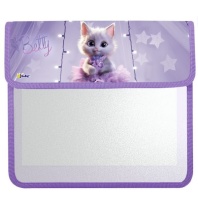 Папка д/тетрад. А5 (240*205*75) 2отд. на липучке, ламинат "Кошечка Бетти"