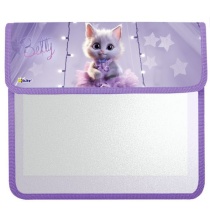 Папка д/тетрад. А5 (240*205*75) 2отд. на липучке, ламинат "Кошечка Бетти"