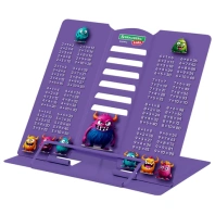 Подставка для книг и учебников BRAUBERG KIDS mini "Monsters" с таблицей умножения, регулируемый угол наклона, металлическая, 238976