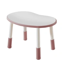 Стол детский BRABIX KIDS CT-002, растущий, 2-8 лет, растущий, пластик белый + розовый, 533295