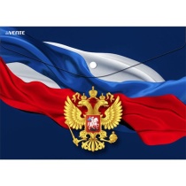 Конверт на кнопке  240*180мм  Герб" 0,18мм, непрозрачная