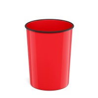 Корзина для бумаг литая пластиковая ErichKrause® Classic, 13.5л, красная Корзина для бумаг литая пластиковая ErichKrause® Classic, 13.5л, красная