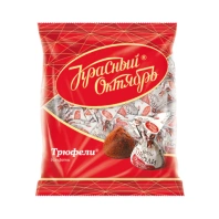 Конфеты шоколадные КРАСНЫЙ ОКТБЯРЬ "Трюфели" 200 г., КО17107 Конфеты шоколадные КРАСНЫЙ ОКТБЯРЬ "Трюфели" 200 г., КО17107