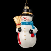Украшение ErichKrause Decor Снеговик с метлой 10.5см Украшение ErichKrause Decor Снеговик с метлой 10.5см