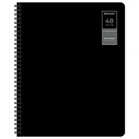 Тетради ДЭК А5 48 л. КОМПЛЕКТ 4 шт., BRAUBERG, гребень, клетка, 80г/м, SoftTouch, "Black Classic", 405578 Тетради ДЭК А5 48 л. КОМПЛЕКТ 4 шт., BRAUBERG, гребень, клетка, 80г/м, SoftTouch, "Black Classic", 405578